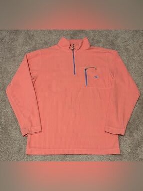 Southern Marsh FieldTec Waffle Knit Dune Pullover Light Pink Women’s Size XS